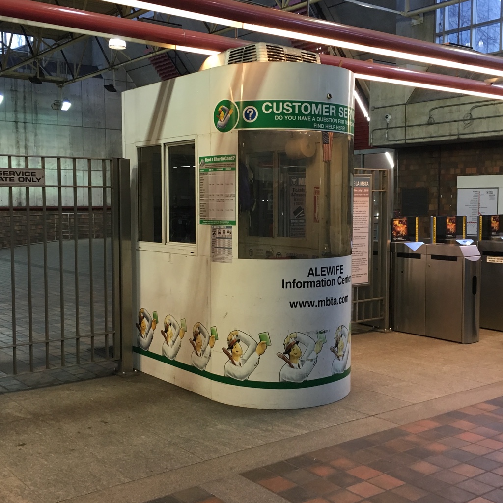 Red Line Alewife Station Booth