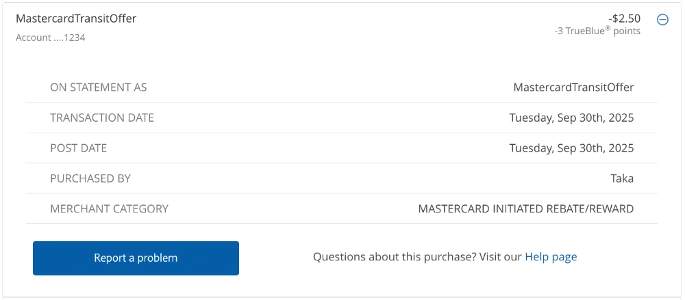 Mastercard Tap & Ride $2.50 Rebate