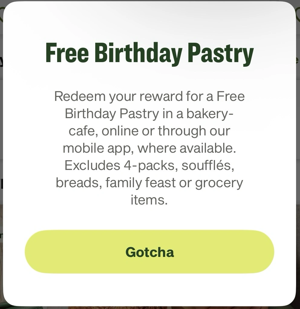 Panera Birthday 2025