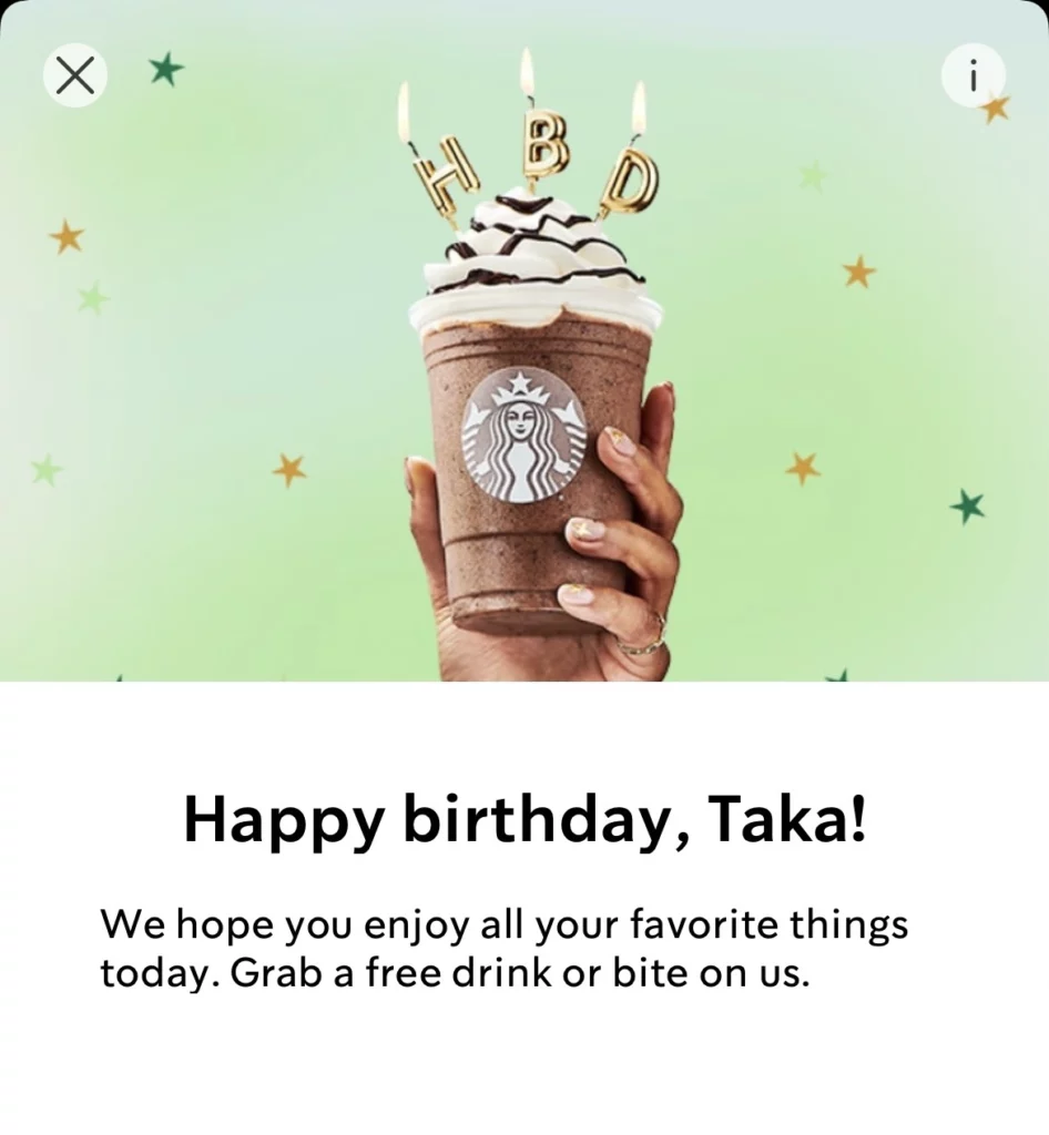 Starbucks Birthday 2025
