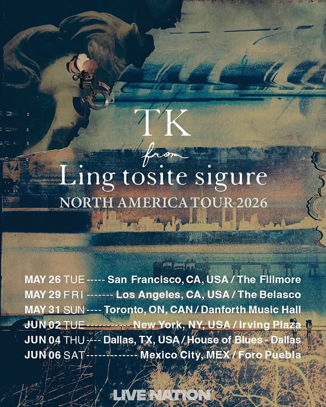 TK from 凛として時雨 US Tour 2026