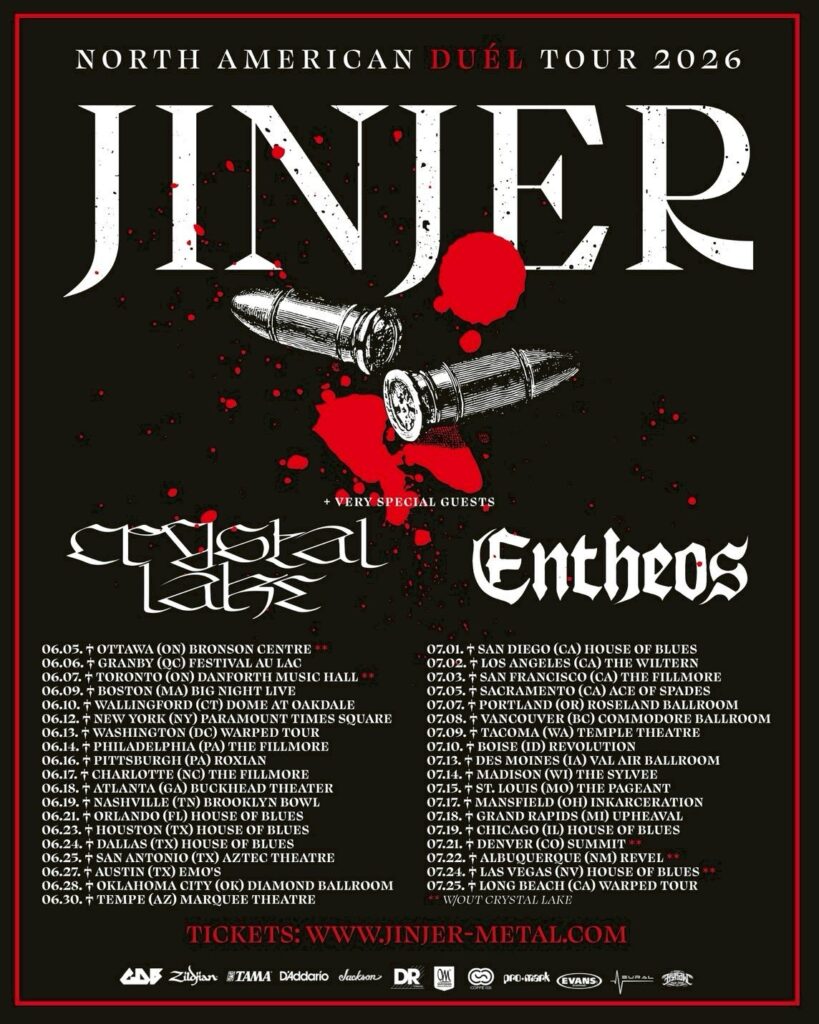 JINJER Crystal Lake 2026 North America