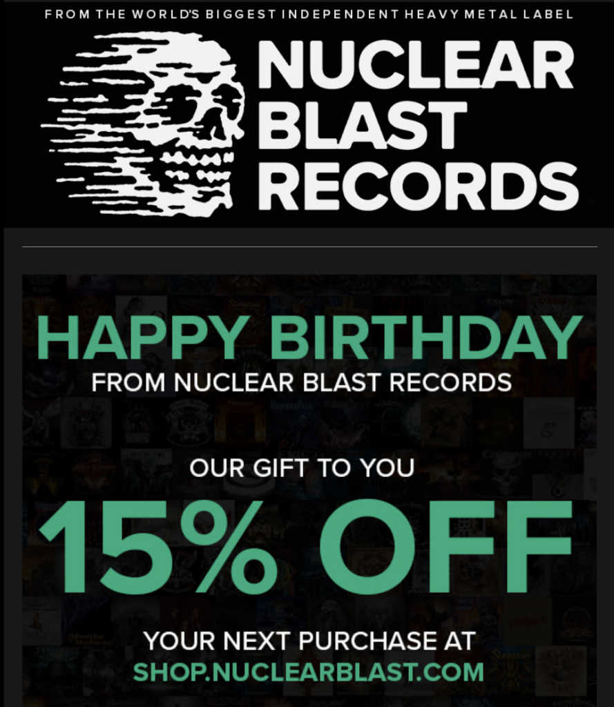 Nuclear Blast Birthday Gift 2023