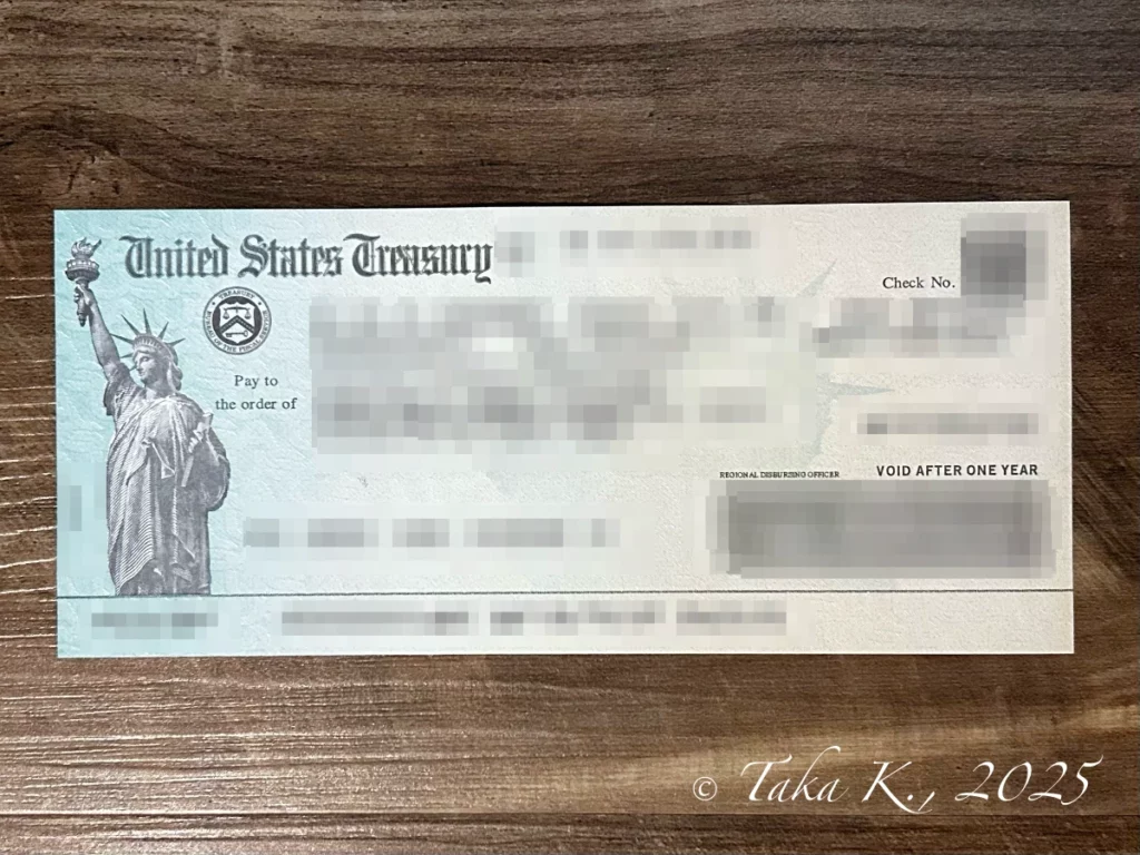 Tax Return Refund Check